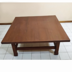 meja tamu kayu jati tebal