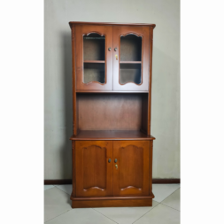lemari rak piring kayu jati