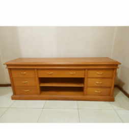 meja tv kayu jati minimalis modern